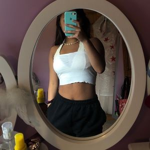 PacSun PS basic White Crop arop